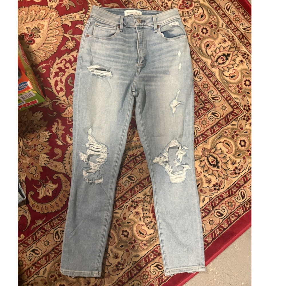 NWT Abercrombie Curve Love High Rise Super Skinny Ankle Jeans 27 - 4R